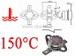 Termostat bimetaliczny 250VAC 10A 150°C poziomy NC