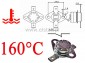 Termostat bimetaliczny 250VAC 10A 160°C poziomy NC