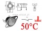 Termostat bimetaliczny 250VAC 10A 50°C ruchoma; NC