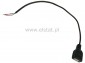USB  GN 1 x A  z osłoną czarną + kabel 25cm