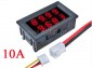 Woltomierz i amperomierz; 100V/10A; 4 cyfry; R/R
