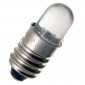 Żarówka LED z gwintem E10; 8mm; biała 4-24V