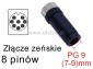 Zcze M12 8-pin; proste; eskie; rubowe